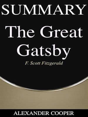 cover image of Summary of the Great Gatsby by F. Scott Fitzgerald